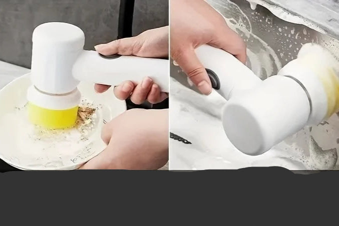 Kit de cepillos domésticos eléctricos - Ideal para baños, cocina y limpieza pesada