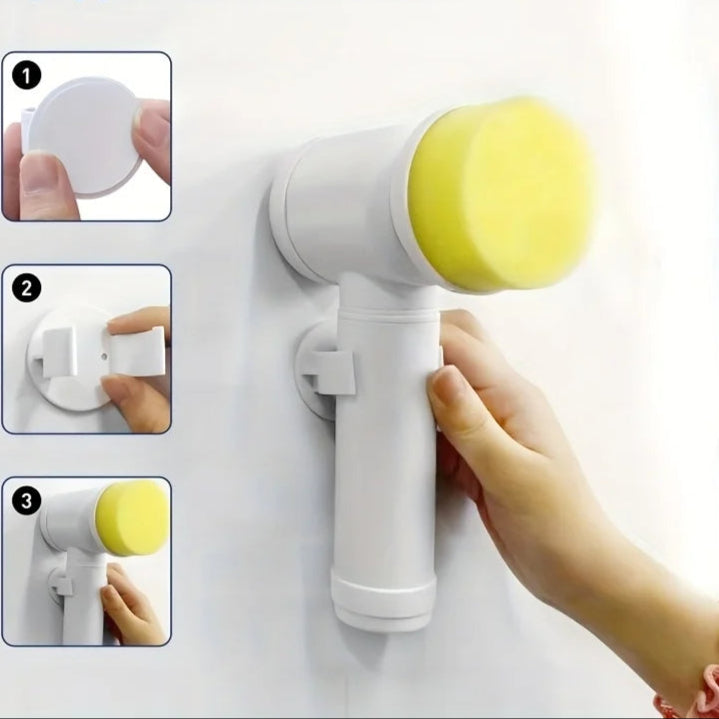 Kit de cepillos domésticos eléctricos - Ideal para baños, cocina y limpieza pesada